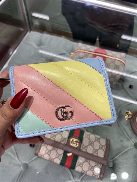 pastel gucci wallet|gucci card holder wallets.